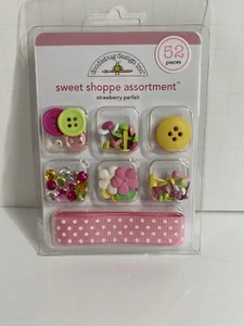 Doodlebug Design Sweet Shoppe Strawberry Parfait Embellishments - Picture 1 of 4