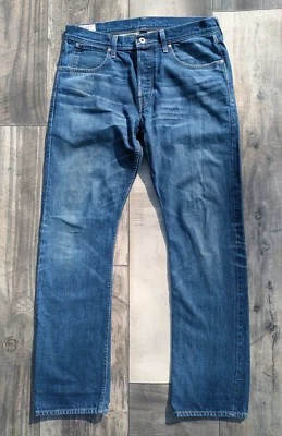 Jeans J Crew Wallace Barnes ajustados con ribete índigo EE. UU. Redline etiqueta 30x30 33x31 Foto 1 de 4
