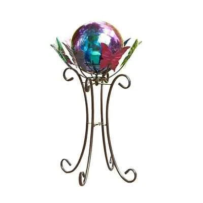 Bola de observación de acero arco iris viento y clima con soporte de mariposa giratoria juego - NUEVO EN CAJA Foto 1 de 4