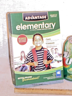 SEALED RETAIL ADVANTAGE ELEMENTARY STUDENT LEARNING CENTER GRADES K-5 WINOWS KEY - Image 1 of 4