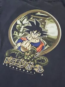 Vintage Dragonball Z DBZ Goku Saibamen Made in USA Adult 1998, Size M, 20.5x26" - Picture 1 of 12