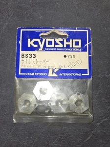 Set Of 4 Inferno Burns Wheel Stopper Set Vintage Kyosho Bs33 - Picture 1 of 2
