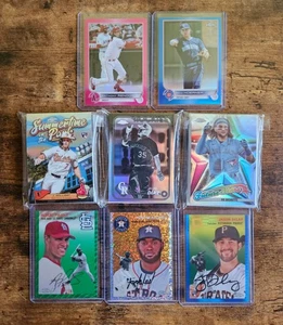 80 Karten Topps Chrome Baseball 2021 bis 2024 Auto Numbered Parallels Refractor - Bild 1 von 1