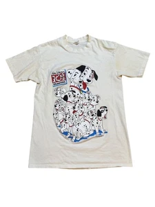 T-shirt Disney 101 Dalmati vintage anni 90 grande cotone bianco made in USA - Foto 1 di 6