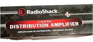 Radio Shack 1-In / 4-Out Distribution Amplifier – New Open Box - Picture 1 of 11