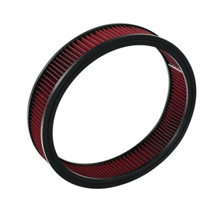 14" X 3" Washable & Reusable Red Round Air Cleaner Filter Element Replacement - Bild 1 von 8