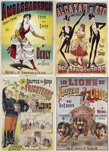Vintage Französische Lithographie Nouveau Cirque Opern Shows Vol.2 - 171 Poster auf DVD - Bild 1 von 24