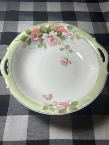 Cuenco vintage de flor de nipón adornado en oro rosa verde - Imagen 1 de 10