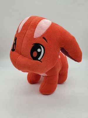 Neopets Jumbo красный Poogle плюшевая коллекционная мягкая плюшевая игрушка 12» оранжевый 2008 - Изображение 1 из 4
