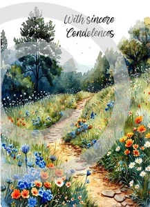 Condolences Loss Of Male A5 Card Sentimental Sympathy Condolence Bereavement  - Picture 1 of 4