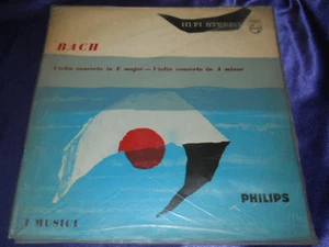 EX Vinyl Stereo LP Bach Violin Concerto In E Major & A Minor Philips 835 007AY - Imagen 1 de 5