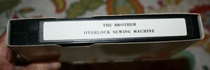 The Brother Overlock Sewing Machine VHS Instructional Tape EUC *Free Shipping* - Picture 1 of 2
