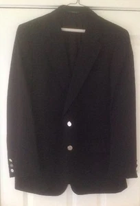 MEN'S BURBERRYS LIBERTY HOUSE BLACK BLAZER - Picture 1 of 11