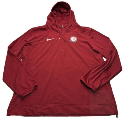 Pullover grande Nike Alabama Crimson Tide manga larga 1/2 cremallera con capucha DV6757-613 Foto 1 de 4