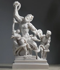 Laocoön & Sons Serpents Vatican Museum Greek Roman Cast Marble Statue Sculpture  - Picture 1 of 10