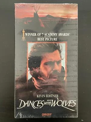 Dances with Wolves VHS Tape Kevin Costner Orion Home Video (Sealed) 1990 - Image 1 of 3
