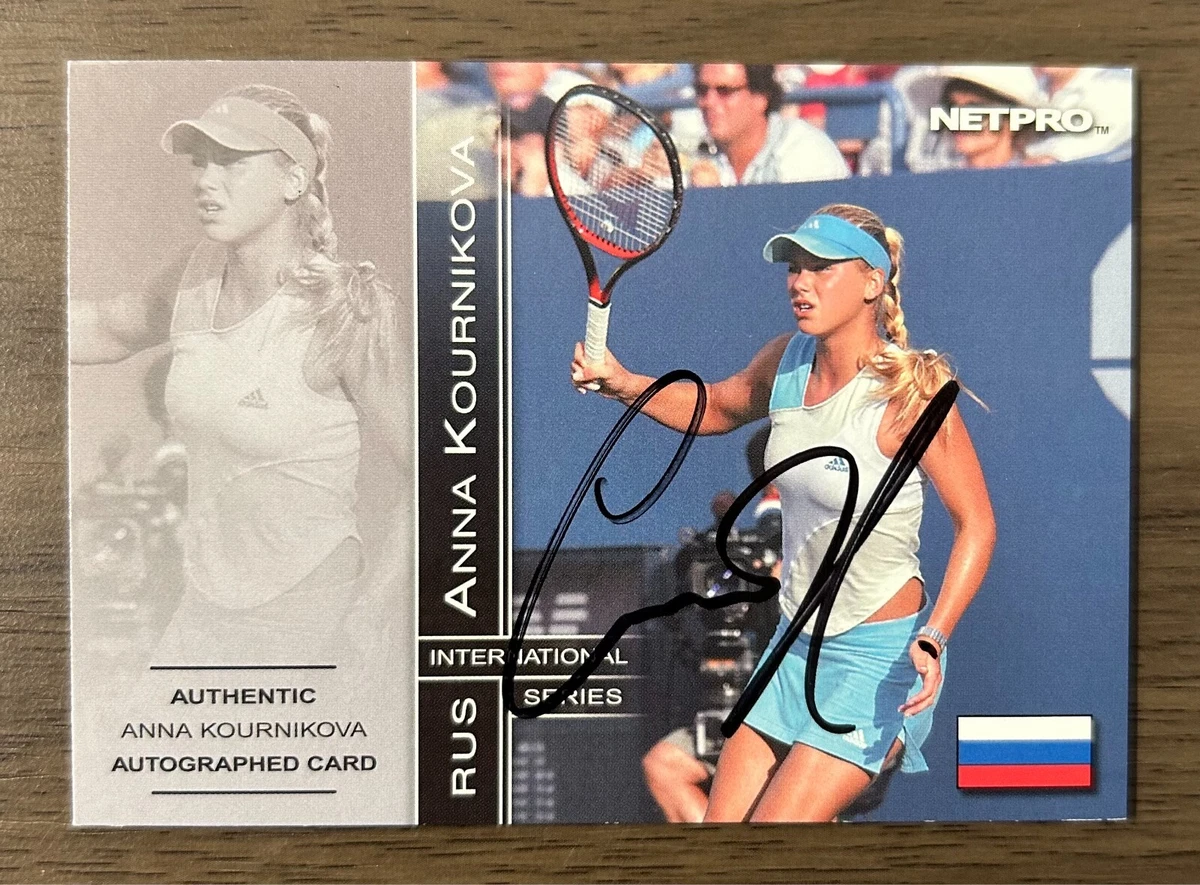 Anna Kournikova サイン入りカード 003/500⭐Net pro Anna Kournikova