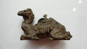 Antique Spelter Bedouin Camel Inkwell, Large Size, c. 1900 - Picture 1 of 12