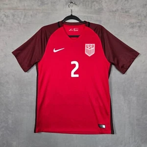 Camiseta deportiva de fútbol Nike 2017 USMNT Pugh #2 Third Red para hombre mediana - Imagen 1 de 9