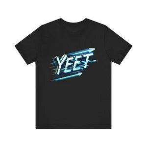 Trendy 'YEET' Graphic Tee, Youthful Fashion, Casual Wear, Gift for Teens, Summer - Picture 1 of 5
