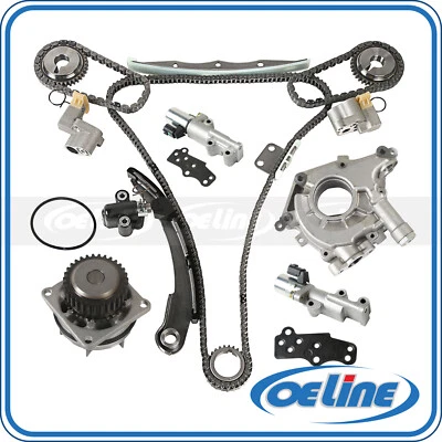 Timing Chain Kit Water Oil Pump VVT Control Solenoid Set for 03-09 Nissan 3.5L - Image 1 of 4