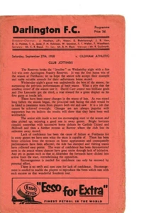 Darlington v Oldham Athletic 1958/59 división 4 - Imagen 1 de 1