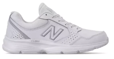 New Balance 女式 411 白色宽宽交叉训练运动鞋 10 码 Z3502 — 第 1/4 张图片