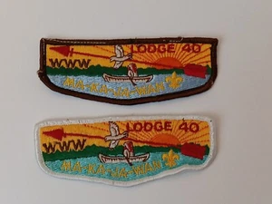 Vintage Boy Scouts Patches OA www Lodge 40 Ma-ka-ja-wan - Picture 1 of 2