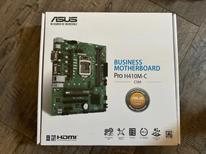 New Asus Pro H410M-C Micro-ATX H410 business LGA 1200 10th Gen CPU MB - Picture 1 of 6