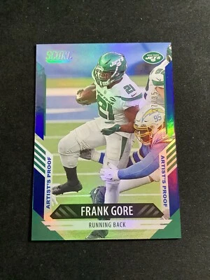 Frank Gore 2021 Score Artist's Proof Blue SSP #/35 49ers Miami Bills Jets #46 - Image 1 of 2