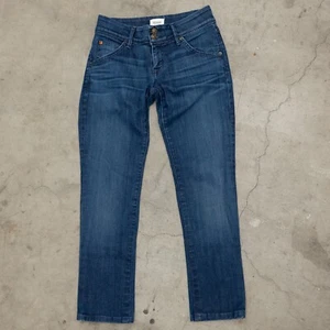 Hudson Beth Baby Boot Jeans Damengröße 26 blau dunkle Waschung Denim hergestellt in den USA - Bild 1 von 13