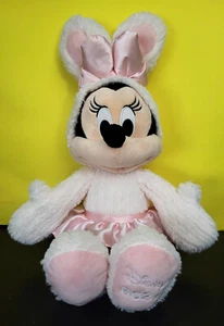 Disney Parks 2024 Easter Minnie Mouse Bunny 18" Plush Disney Store Stuffed Anima - Picture 1 of 5