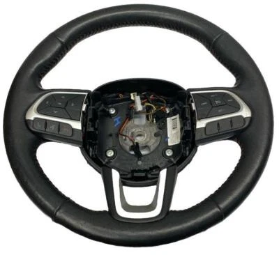 吉普 Renegade 方向盘 15 22 黑色皮革红色针刺原始设备制造商 5XA62LR5AA — 第 1/4 张图片