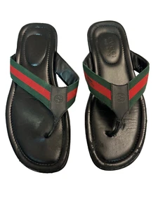 Autentica rete e pelle Gucci da uomo usata / verde e rosso - Foto 1 di 5