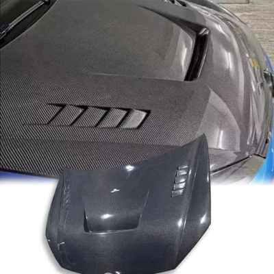 Capó ventilado de fibra de carbono para Volkswagen Golf 6 MK6 GTI R20 Foto 1 de 4