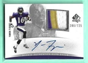 Yamon Figurs 2007 SP Authentic Rookie Auto Patch #286/725 Baltimore Ravens - Picture 1 of 2