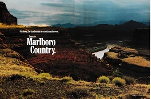 Marlboro Cigarettes Cowboy Come To The Flavor Original Vintage Print Ad 1989!! - Bild 1 von 1