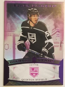Quinton Byfield 2023-24 Upper Deck Black Diamond /49 Purple SP Diamond Stars - Picture 1 of 2