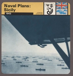 Naval Plans: Sicily   Edito Service Card Second World War II Operations - Picture 1 of 1