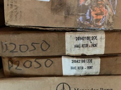 2X GENUINE MERCEDES BRAKE DISCS 209-421-00-12 NIB FITS 2003-2006 MERCEDES CLK500 - Image 1 of 2