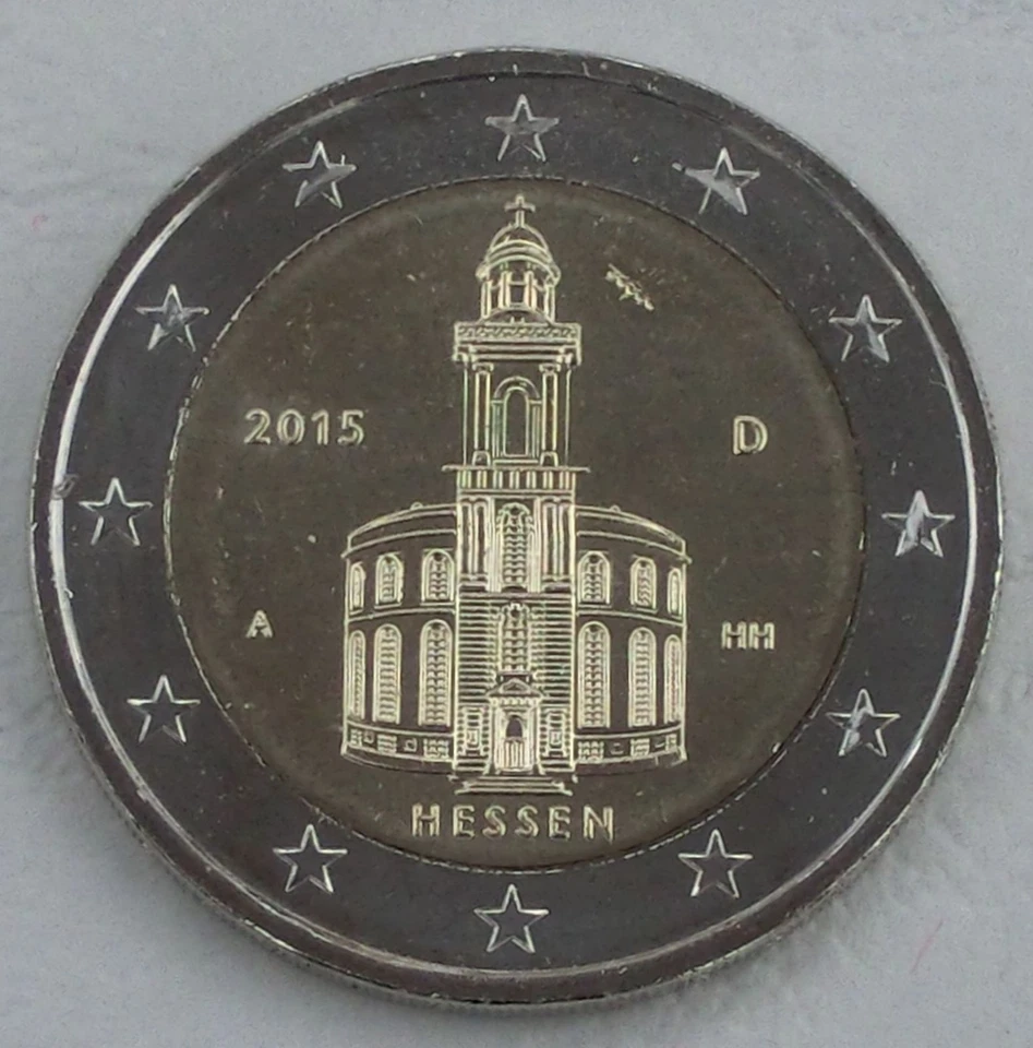 2 Euro Commemorative Coin Germany A 2015 Hessen / Paulskirche Uncirculated - Image 1 of 1