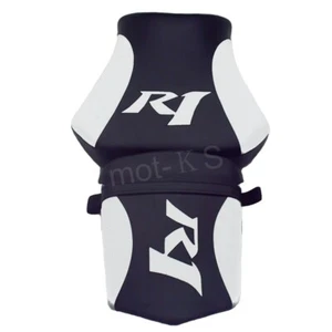 Black+White Rider Driver & Passenger Seats For Yamaha YZF R1 YZF-R1 2000-2001 - Picture 1 of 8