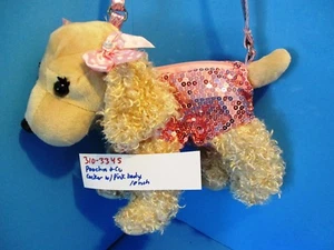 Poochie and Co. Cocker Spaniel with Pink Body Bag Purse Plush(310-3345) - Picture 1 of 5