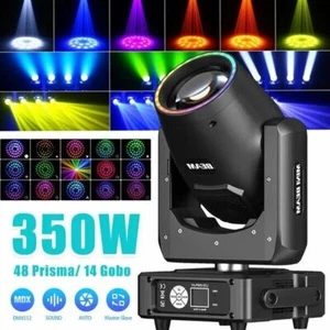 350W Ultra-Bright Moving Head Light DMX 14Gobo 48Prism Spot Beam Stage Lighting - Picture 1 of 13