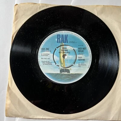 RARE BRITISH PROMO 45 RPM: Suzi Quatro I Bit Off More Than I Could Chew  (FH) Foto 1 de 4