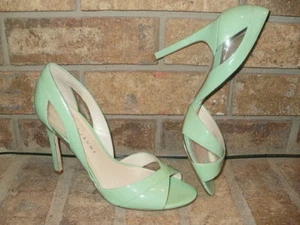 Ivanka Trump Women's Patent Tatiana Peep-Toe 8.5 M/Mint Green $115 NICE! - Picture 1 of 5