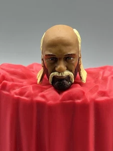 WWE Mattel Elite Legends Hollywood Hulk Hogan Head FORRAJE PERSONALIZADO PARA FIGURAS DE 6" - Imagen 1 de 2