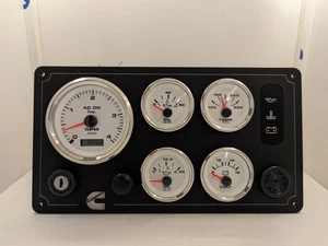 Cummins Marine Instrument Panel 5 Premier Gauges (Made in USA) - Picture 1 of 2