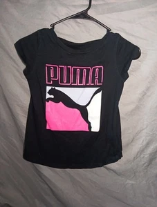 Athletic Puma Shirt Pink And White Kids Size 7 - Picture 1 of 5