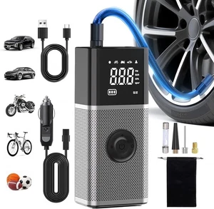 Gonfiatore Pneumatici Compressore Aria Portatile, Pompa Bici, 150PSI Pompa Aria per Pneumatici Auto - Foto 1 di 7